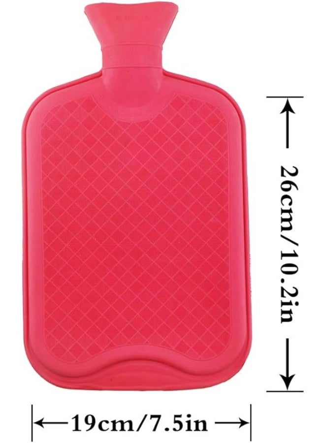 حقيبة ماء ساخن فاخرة من المطاط الطبيعي بسعة كبيرة - قربة متينة خالية من مادة BPA للعلاج الحراري والبارد وتخفيف الآلام - Image 5